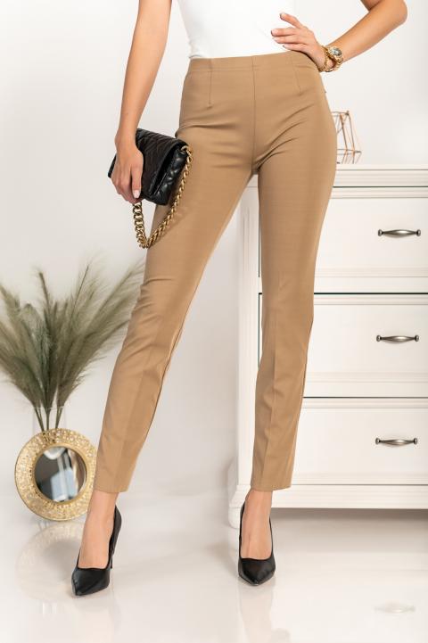 Elegantne duge hlače Aila, krem