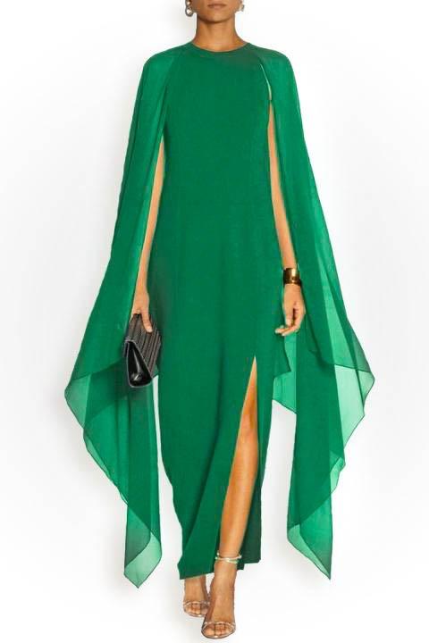 Ženska haljina Ileana, zelena