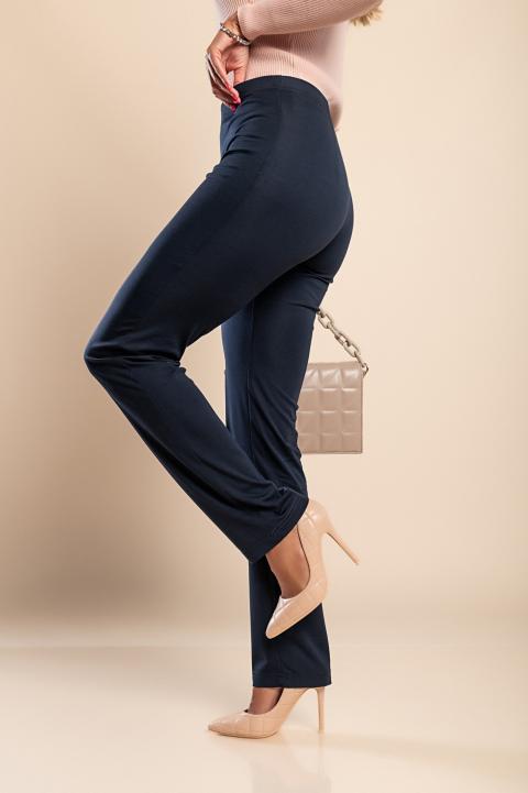 Elegantne duge hlače Aila, tamnoplave