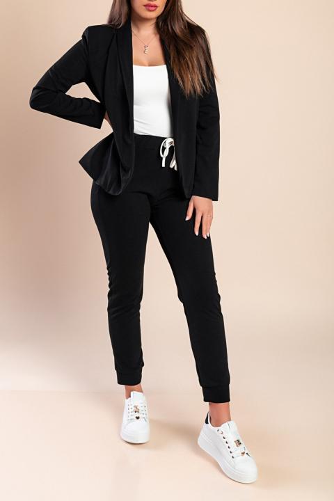 Elegantno odijelo Estrena, crno