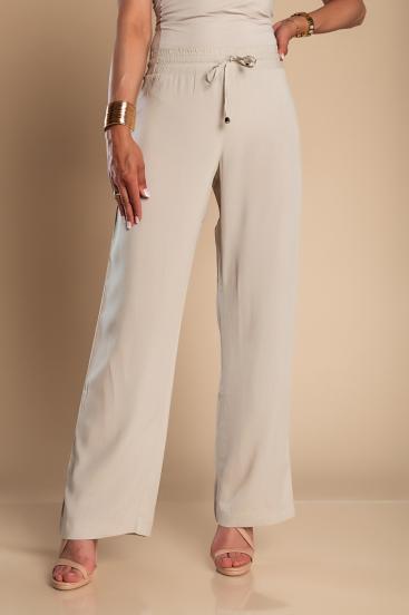 Elegantne hlače ravnog kroja Amarga, svijetlo sive
