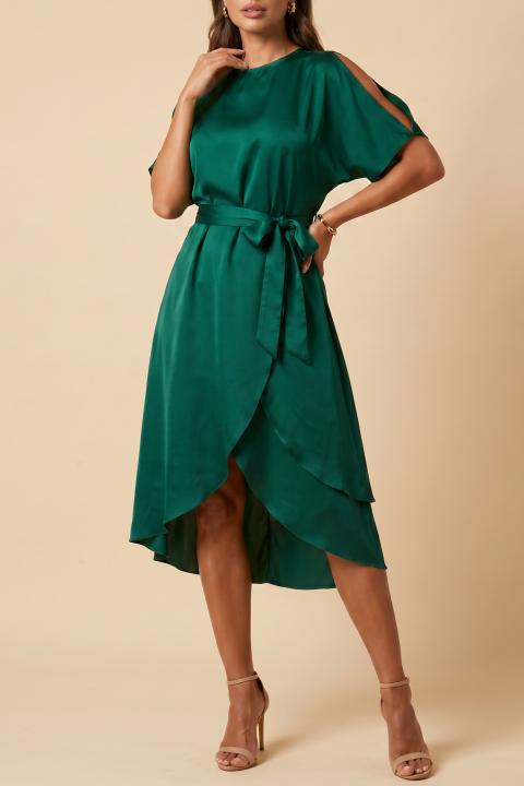 Elegantna midi haljina Thiena, zelena