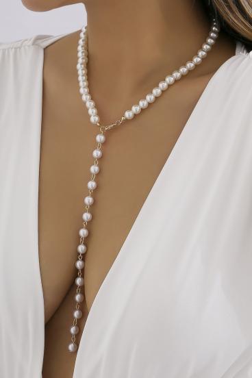 Elegantan lančić s perlicama Montsia, zlatni