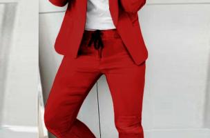 Elegantno odijelo Estrena, crveno