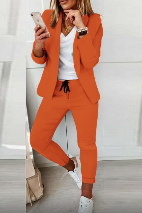Elegantno odijelo Estrena, narančasto
