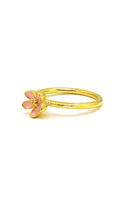 Prsten sa ukrasnim detaljem, zlatne boje