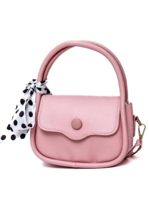 Mala torbica s mašnom, ART2261, roza