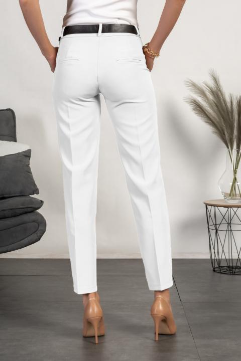 Elegantne duge hlače Tordina, bijele
