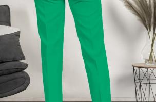 Elegantne duge hlače Tordina, zelene boje