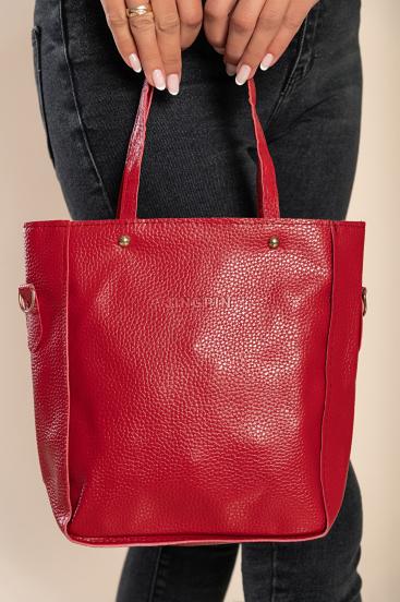 4-dijelni set torbica i novčanik, crvena