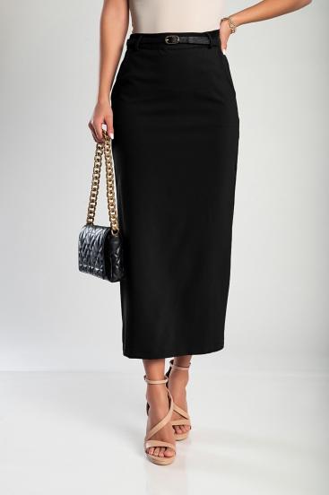 Elegantna midi suknja, crna