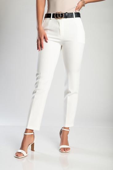 Elegantne duge hlače, bijele boje