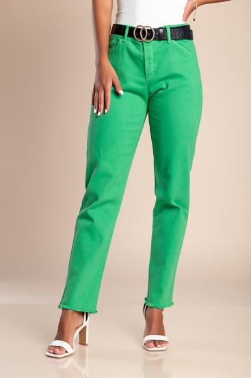 Uske pamučne hlače, zelene boje