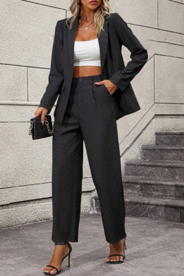 Elegantan komplet sako i hlače, crni