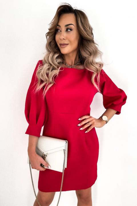 Elegantna mini haljina Varsavia, crvena