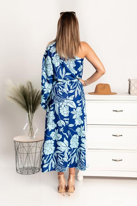 Elegantna maxi haljina s uzorkom Tiezza, plava