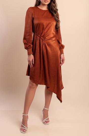 Midi haljina, camel