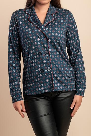 Printana bluza, tamnoplava