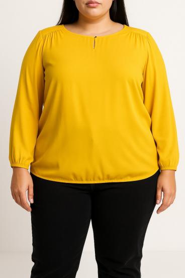Bluza za veće veličine, senf