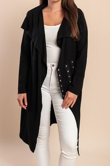 Cardigan s ukrasnim detaljima, crni
