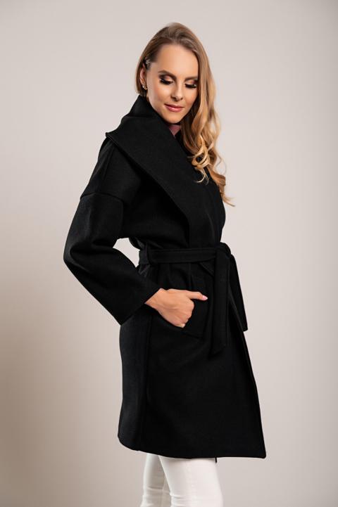 Elegantan kratki kaput, crni