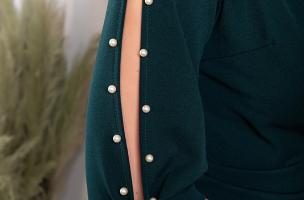Elegantna mini haljina s detaljima perli Candys, zelena