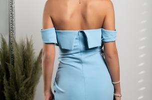 Elegantna mini haljina Montaria, svijetlo plava