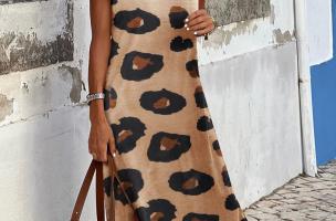 Maxi haljina s leopard uzorkom, leopard
