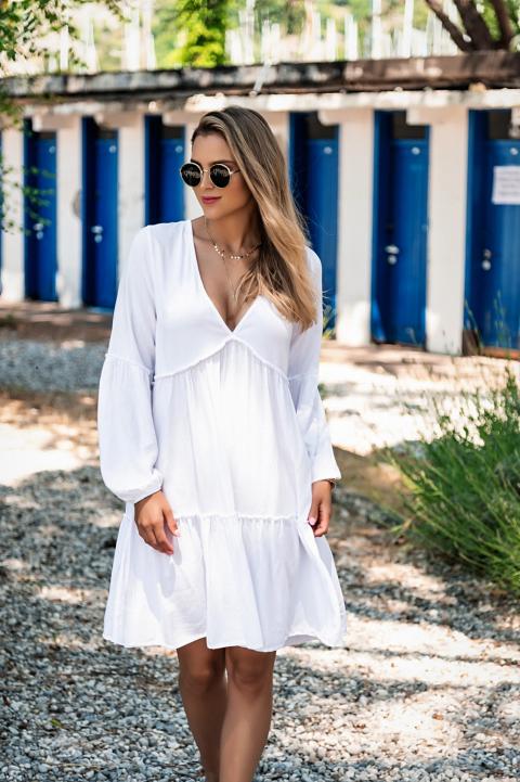 Ljetna mini haljina Monserat, bijela