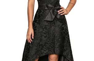 Elegantna mini haljina bez rukava s prekrasnom čipkom Suzan, crna