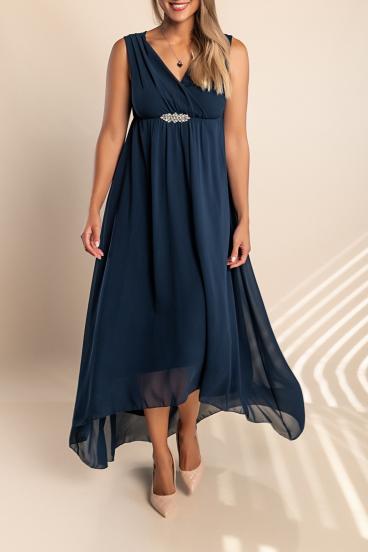 Elegantna midi haljina Graciana, tamnoplava